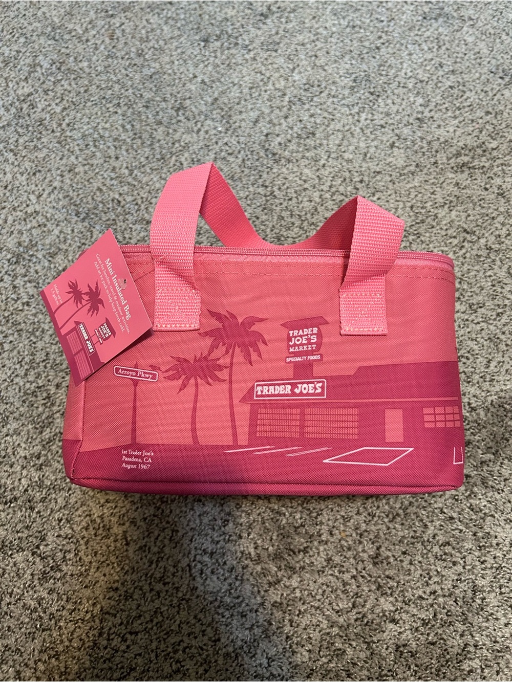Trader Joe's Pink Insulated Market Tote